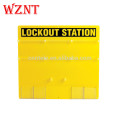 Station de consignation en PVC jaune durable, station de consignation à 5 cadenas (carte uniquement)